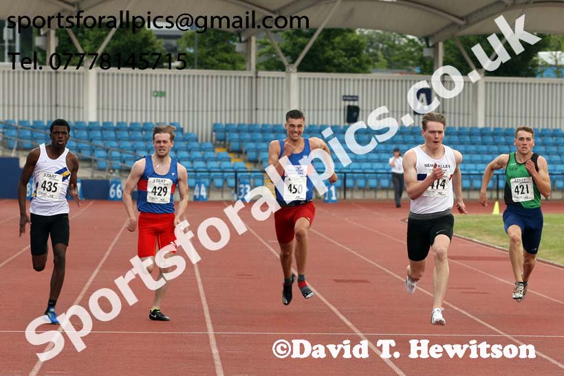 Mens under-20s 200 metres, Northern Senior and Under-20s Champs., Sports City, Manchester. Photo: David T. Hewitson/Sports for All Pics